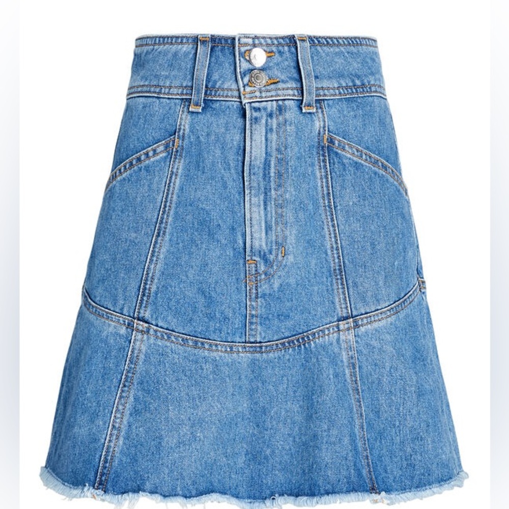 Lavelle Denim Mini Skirt by Veronica Beard